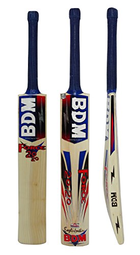 Force Twenty - 20 BDM English Willow Wood Adult Sizes Cricket Bat With Carry Case - Choose Weight