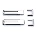 AVOMAR 2pcs ABS Rear Door Liftgate Hinge Covers Spare Tire Tailgate Hinge Trims for Jeep Wrangler & Unlimited JK 2007-2017