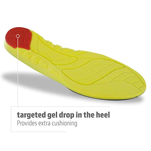 Sof Sole Men's Arch Insoles, Red, Men's 9-10.5