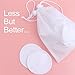 Reusable Cotton Pads Face Makeup Remover Pads 18 Packs-Washable Organic Bamboo Cotton Rounds, Toner Pads, Face Wipes Super Soft With Laundry, Travel Bag, Zero Waste Eco-Friendly (White)