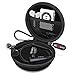 HiGoing Carrying Cases Sweatproof Travel Carrying Cases Portable Protection EVA Hard Earpieces with Carabiner