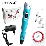 Myriwell 3D Pen DIY 3D Printer Pen Drawing Pens 3d Printing Best for Kids with ABS Filament 1.75mm Christmas Birthday gift