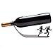 Artori Design Black Metal Wine Bottle Holder - Wine Decor - Wine Rack Counter-top - Single Wine Bottle Holder - Gift for Wine Lovers - Vino Accessories - Dinning Table Decoration - Wine for Your Life