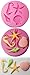 FOUR-C Cupcake Top Mold Silicone Cake Decorating Tools Color Pink