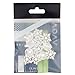 Splendid Set Kit of Weddings / Proms / Balls Hair Decorations With 12pcs Silver Colored Spirals / Twists / Twisted Pins / Clips / Curlies In Flowers Shapes Studded With Clear Rhinestones / Crystals / Gemstones By VAGA