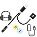 Adapter & Splitter Replacement Compatible with 7, 7Plus, 8, 8Plus, X, Dual 2 in 1 Headphone Jack Aux Audio Music and Charge and Calling and Sync Cable Charger Connector