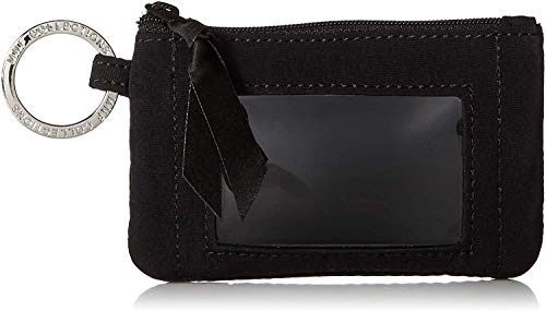 Zip ID Case with Lanyard, ID Case Wallet with Lanyard, Badge ID Holder and Lanyard, Lanyards with Wallet (Black)