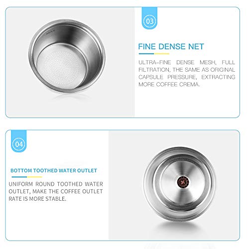 i Cafilas für Dolce Gusto kapsel wiederverwendbar,Dolce Gusto kaffeekapsel Edelstahl nachfüllbar Kaffeekapselfüllung… – Bild 8