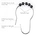 Amazer Black Shower Curtain Hooks, Decorative Rust Proof Acrylic Balls Shower Curtain Hooks, Stainless Steel Shower Hooks for Shower Curtain Bathroom Shower Hooks-Set of 12