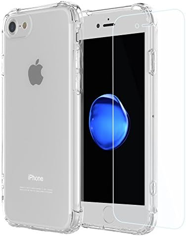 iPhone 8 Case,iPhone 7 Case,iPhone 8/7 Crystal Clear Shock Absorption Technology Bumper Soft TPU Cover Case for iPhone 8/iPhone 7(White)
