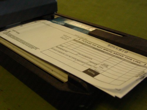 Credit Card Bank Card Sales Slips Long Form Carbonless Receipt