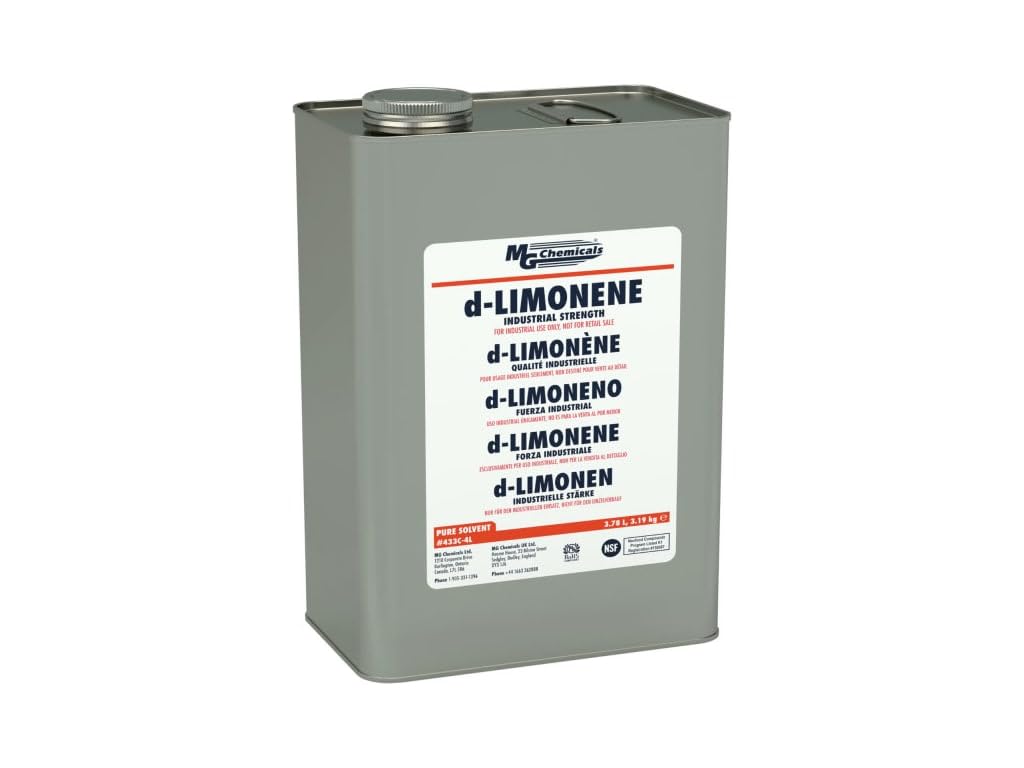 MG Chemicals 433C-4L d-Limonene Industrial Grade Solvent, 3.78L Metal Container