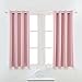 YOJA Thermal Insulated Window Treatment Blackout Curtains Drapes,Light Pink,52