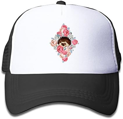 Ink Painting Watercolor Lovely Animal Hedgehog Mesh Hats Snapback Baseball Caps For Kids
