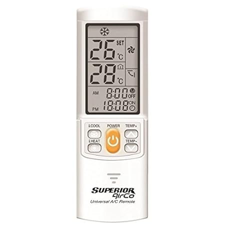 Superior Air Co Universal-Fernbedienung für Klimaanlagen, Weiß