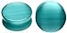 SoScene Aqua Cats Eye Organic Stone Ear Plugs Gauges Sold in Pairs (14mm- 9/16 inch)