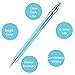 Bememo 15 Pieces Mechanical Pencil Set 0.5 mm, Assorted Colors, 6 Pieces Mechanical Pencils and 6 Tubes Refills with 3 Pack Erasers for Office and School