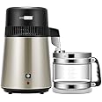 VIVOHOME Water Distiller Countertop 1.1 Gallon/4L 304 Stainless Steel Distilled Water Machine with Smart Switch Purifier Filter for Home Officek, Champagne