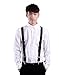 HDE Men's Big and Tall X-Back Clip Suspenders 1.5
