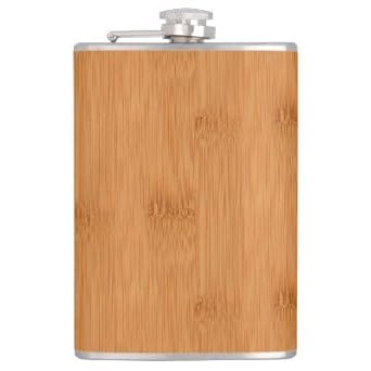 Kairos Customized Wooden Pattern 8oz Stainless Steel Hip Flask Portable Liquor Whisky Flasks For Alcohol Drinkware - 235 ml
