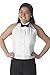 Henry Segal Henry Siegel Women's Tuxedo Shirt Poly/Cotton Halter Top Medium White