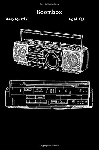 Boombox: Journal - Stereo Boom Box Rap Hip Hop (Blank Lined Notebook)