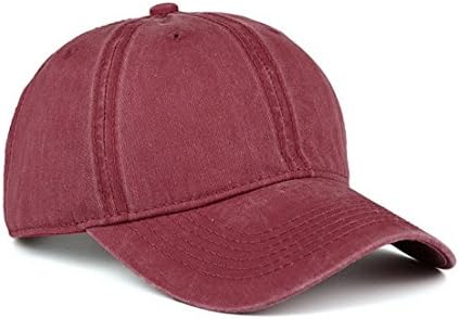 Low Profile Washed Brushed Twill Cotton Adjustable Baseball Cap Dad Hat