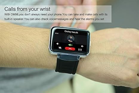 Amazon.com: BLACK Bond DM98 2.2INCH HD Camera 3G Smart Watch ...