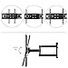 Sunydeal TV Wall Mount Bracket for most 26-65 Inch LED, LCD, OLED and Plasma Flat Screen TV, with Full Motion Swivel Articulating Dual Arms, up to VESA 400x400mm and 120 LBS with Tilting