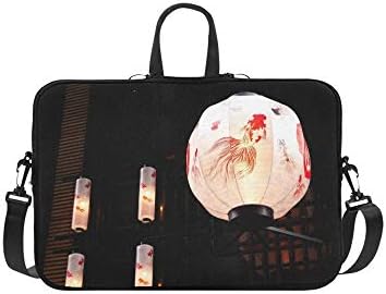 Lantern Gold Fish Briefcase Laptop Bag Messenger Shoulder Work Bag Crossbody Handbag For Business Travelling