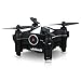Virhuck V-3 Mini FPV Drone with Camera, 2.4GHz Wifi Quadcopter with Live Video, Optical Flow Sensor | Dance Programming | Selfie/Trajectory Mode | Altitude Hold | 3D Flips Christmas Gift, Black