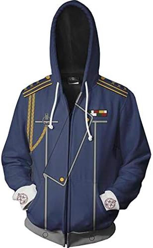 BeautifulTimes Fullmetal Alchemist Hoodie Roy Mustang Costume Jacket Sweatshirt Cosplay Top Suit