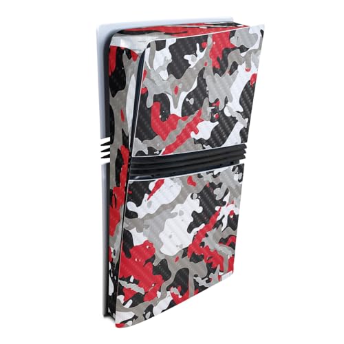 Carbon Fiber Gaming Skin Compatible with Sony PlayStation 5 PS5 Pro Console - R…