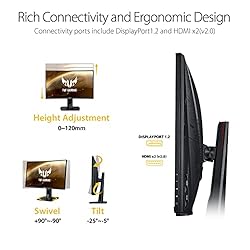 ASUS TUF Gaming VG27WQ 27” Curved Monitor, 1440P