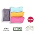 UPSTAR Kitchen Sponges for Dishes, Microfiber Cleaning Scrubber, Non-Scratch Scrubbies for Dishwashing and Bathroom, Size L Pack of 4