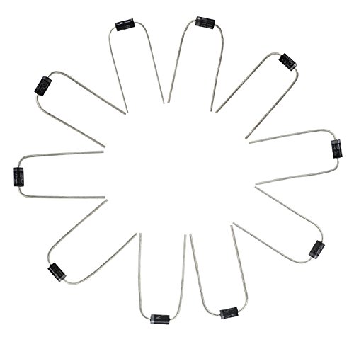 OCR 100Pcs Rectifier Diode 10Values Axial Lead Rectifier Diode Assortment Kit
