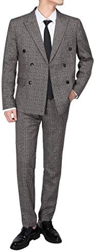 Mirroryou ミラーユー メンズスーツ 上下セット セットアップ スリム カジュアル 着心地良い パーティー 結婚式