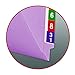 Smead Colored End Tab File Folder, Shelf-Master Reinforced Straight-Cut Tab, Letter Size, Lavender, 100 per Box (25410)