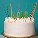 Roar Birthday Cake Topper Letters with Thin Printed Candles and Holders (28 Pack)