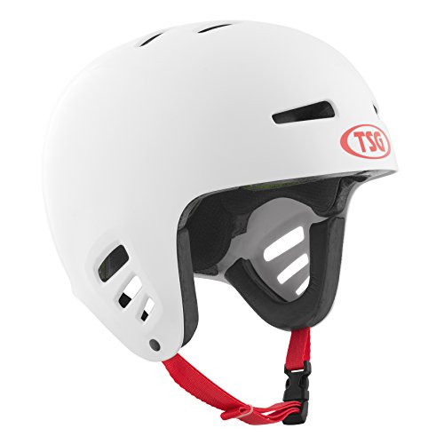 TSG - Dawn Flex Solid Color (White, L/XL 57-59 cm) Helmet for Bicycle Skateboard