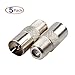 F-Type Connector, Conwork 5-Pack F-Type Female to TV PAL Female Coax Antenna Jack Screw Socket RF Adapter CTAV Coupler
