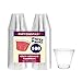 Party Essentials 9 oz Disposable Party Cups, Old Fashioned Tumblers, Cocktail Wine Glasses for Home, Picnic, Wedding, Birthday, 100-Count, Clear, Hard Plastic