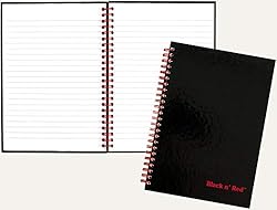 Black n' Red Twin Spiral Hardcover
