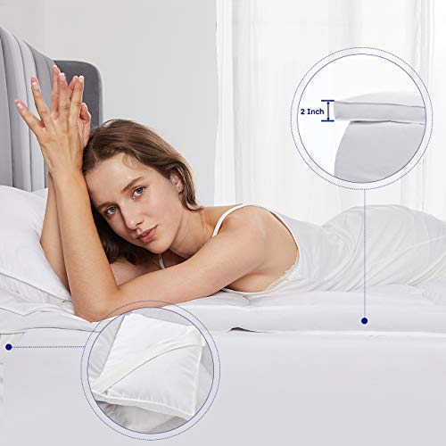 DOWNCOOL Feather Bed Mattress Topper California King Pillow Top