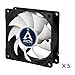 ARCTIC F8 (5 Pack) - 80 mm Standard Case Fan, Very quiet motor, Computer, Push- or Pull Configuration, Fan Speed: 2000 RPM - Black/White