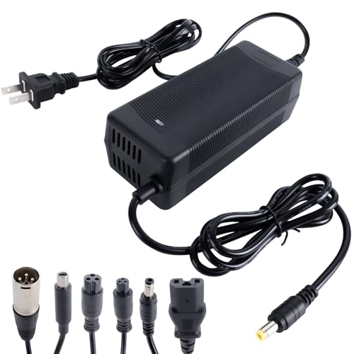29.4V 2A Fast Charger 7 in 1 Plugs Universal for 24V 25.2V 25.6V 25.9V Lithium-ion Batteries, Replacement for Razor, Jetson, Voyage, gotrax, ninebot
