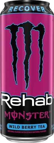 MONSTER ENERGY REHAB WILD BERRY TEA 15.5OZ