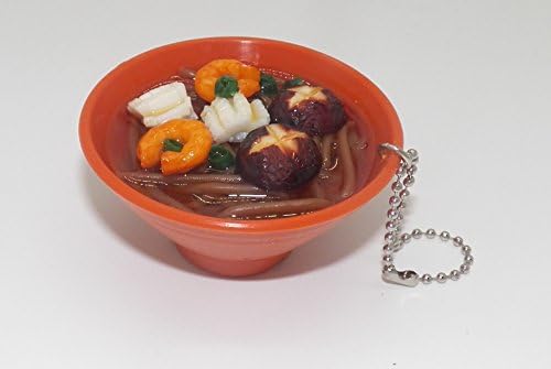 3" Cute Udon Ramen Soba Japanese Noodle Soup Bowl Charm Key Chain #3