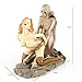 Tvoip Creative Resin Skull Ghost & Beauty Girl Statue Craft Figurines 2-Posture for Home Bar Party Desk Decorative Ornament Funny Gift (Kneeling)