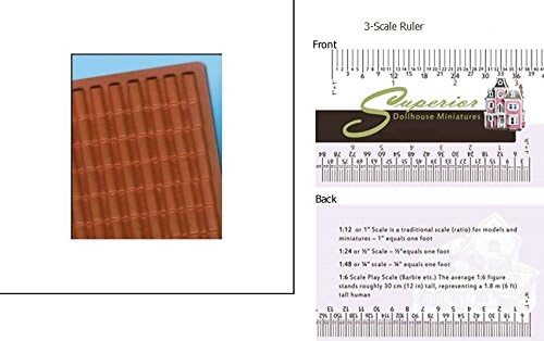 Dollhouse Miniature Pvc Adobe Roof Tile
